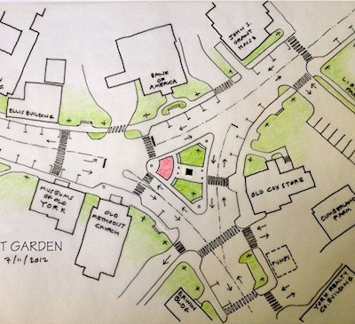 Option 1 - Monument Garden Option